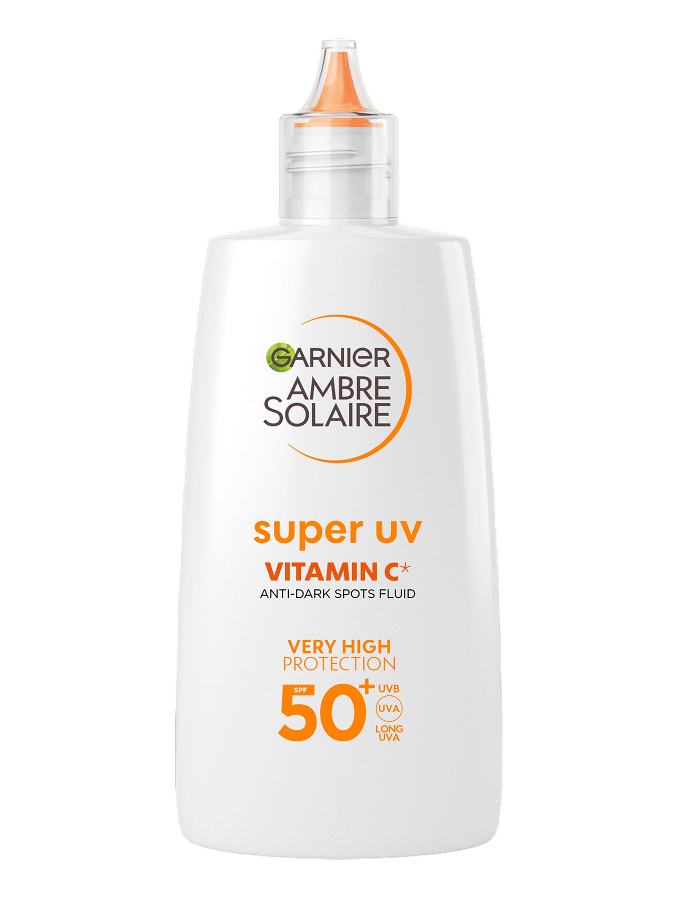 Garnier Ambre Solaire dnevni fluid zoper temne lise z vitaminom C*  in z zelo visoko zaštito SPF 50+