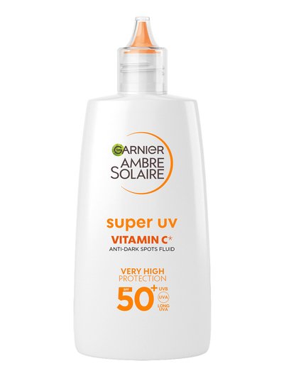 Garnier Ambre Solaire dnevni fluid zoper temne lise z vitaminom C* in z zelo visoko zaštito SPF 50+