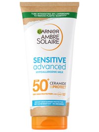 Garnier Ambre Solaire mleko za zaščito pred soncem za občutljivo kožo, SPF50+ zelo visoka zaščita, 175ml