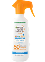 Garnier Ambre Solaire Kids Sensitive Advanced SPF50+ pršilo za otroke