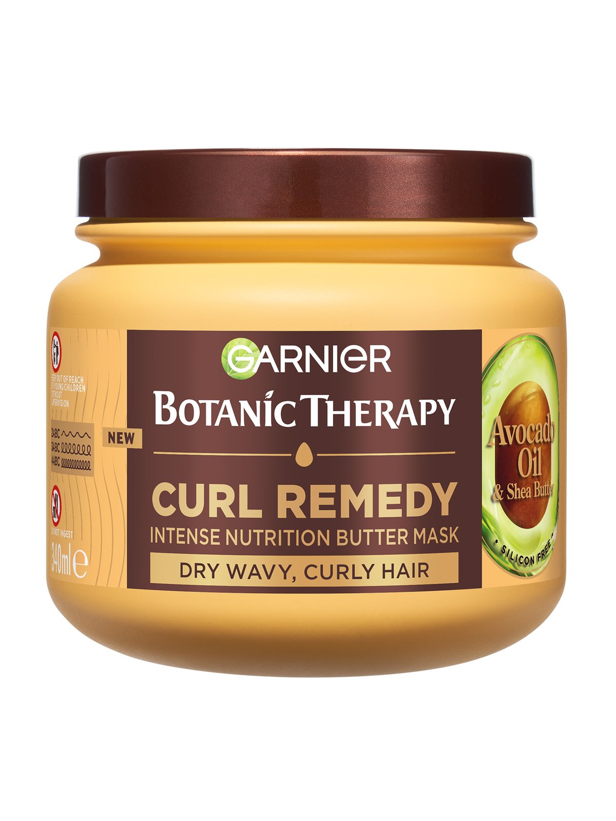 Garnier Botanic Therapy Avocado Maska za valovite in kodraste lase