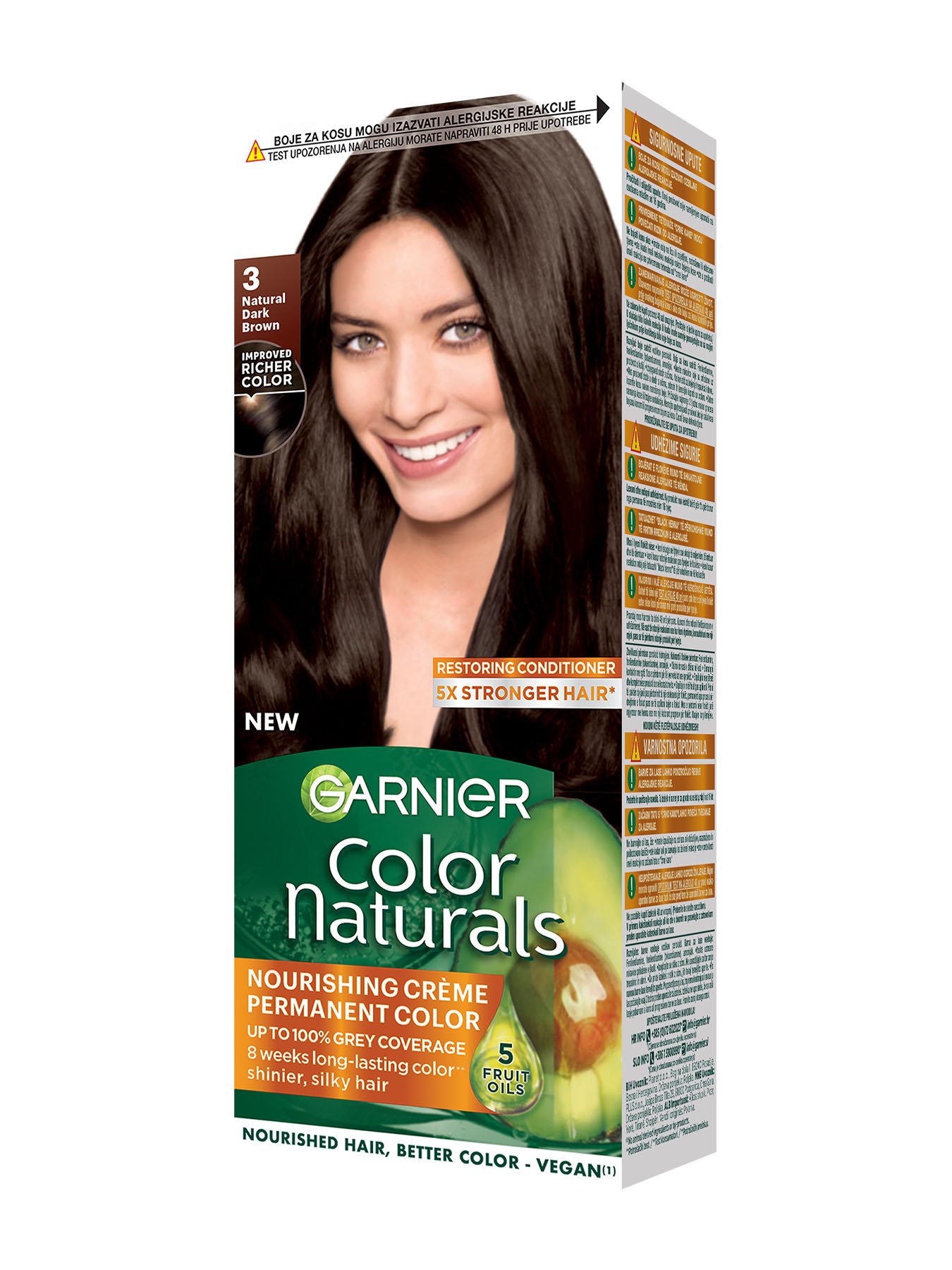 Garnier Color Naturals 3 Temno rjava