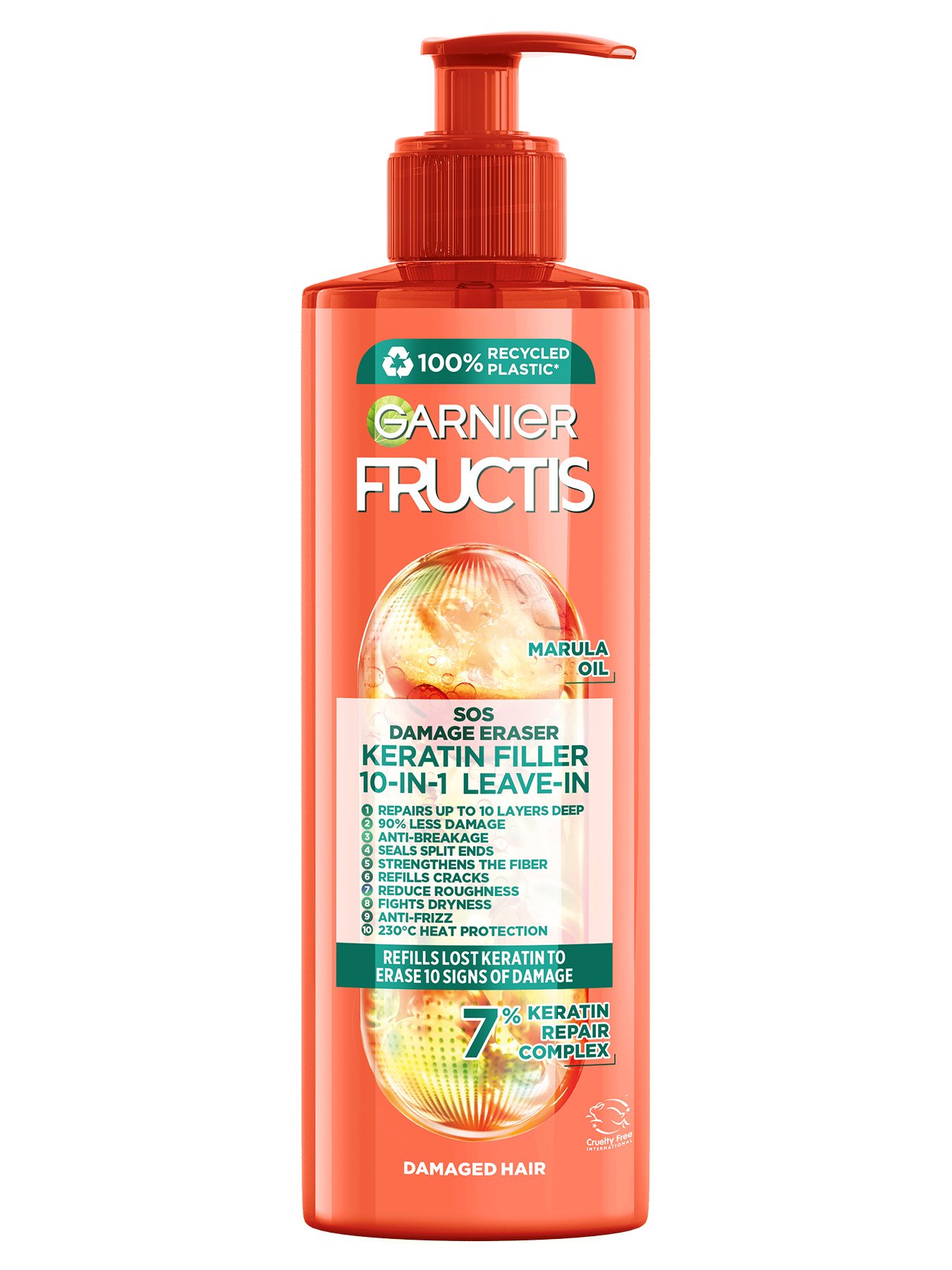 Garnier Fructis SOS Damage Eraser 10in1 krema za lase brez izpiranja