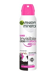 Garnier Mineral Deo Invisible Black, White & Colors Floral Sprej 
