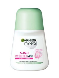 Garnier Mineral Deo Protection 6 Cotton Fresh 48h antiperspirant Roll-on