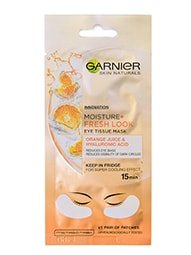 Garnier Skin Naturals Eye Tissue maska za oči v robčku za zmanjšane temne podočnjake