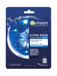 Garnier Skin Naturals Hydra Bomb Tissue Mask Night maska za obraz nočna
