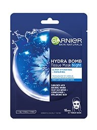 Garnier Skin Naturals Hydra Bomb Tissue Mask Night maska za obraz nočna 