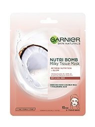 Garnier Skin Naturals Nutri Bomb tekstilna maska s kokosovim mlekom