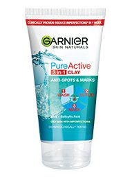Garnier Skin Naturals Pure Active 3v1 Gel+piling+maska proti mozoljem 