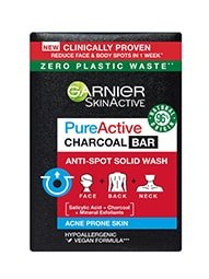 Garnier Skin Naturals Pure Active Charcoal Bar trdo milo z ogljem 