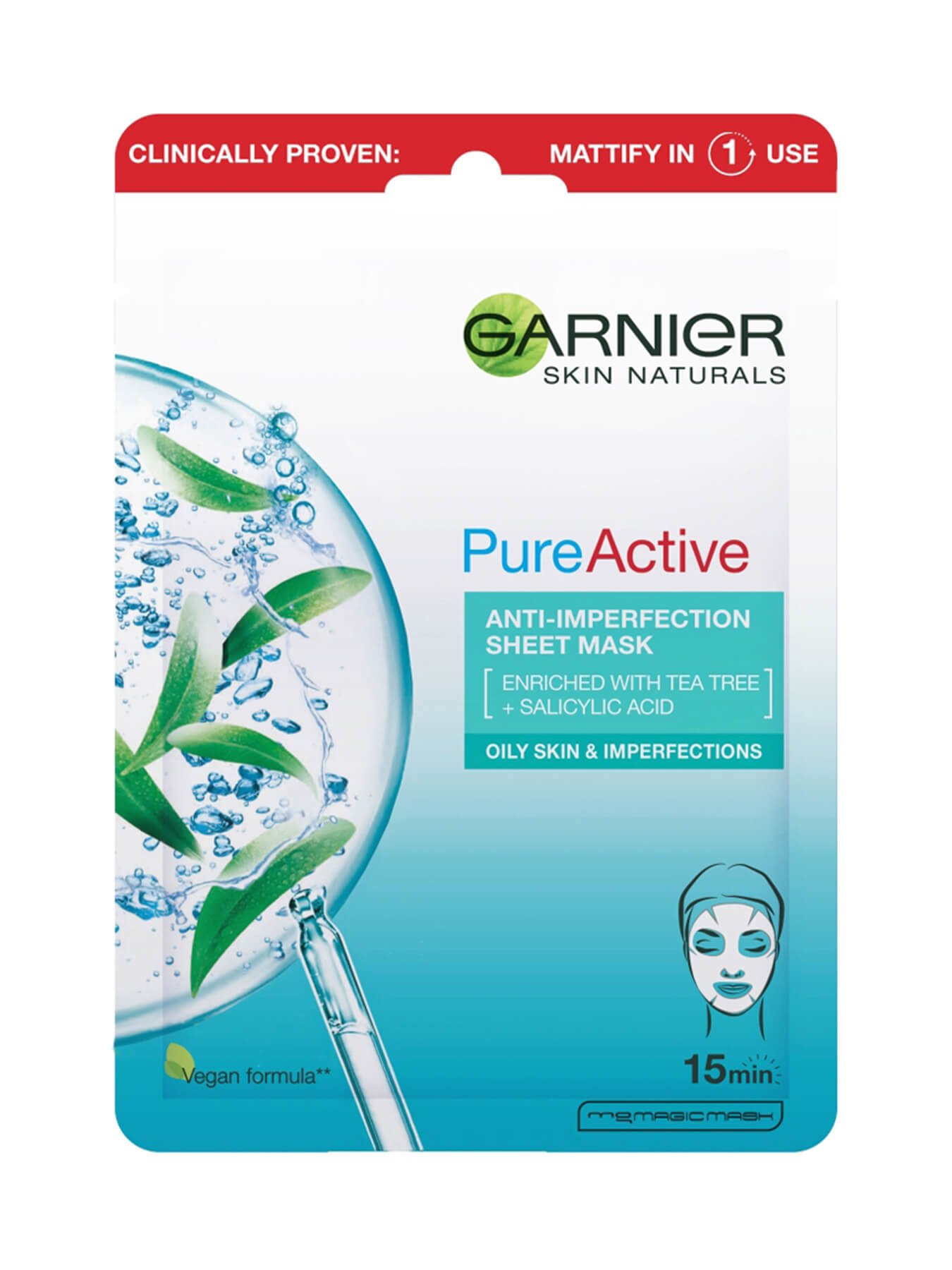 Garnier Skin Naturals Pure Active maska u maramici protiv nepravilnosti 