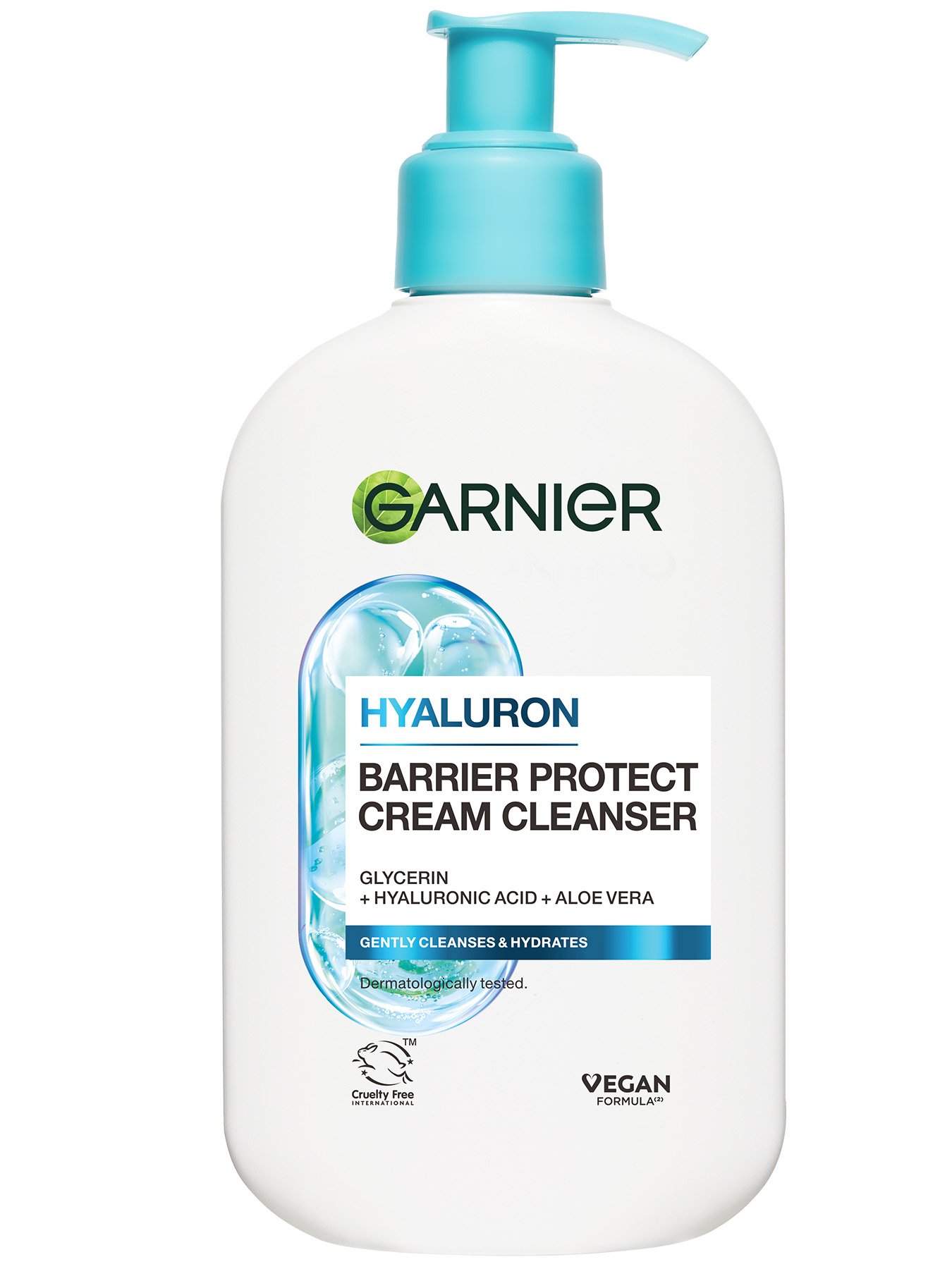 Garnier Hyaluron kremni gel za čiščenje obraza za zaščito kožne pregrade, 250ml