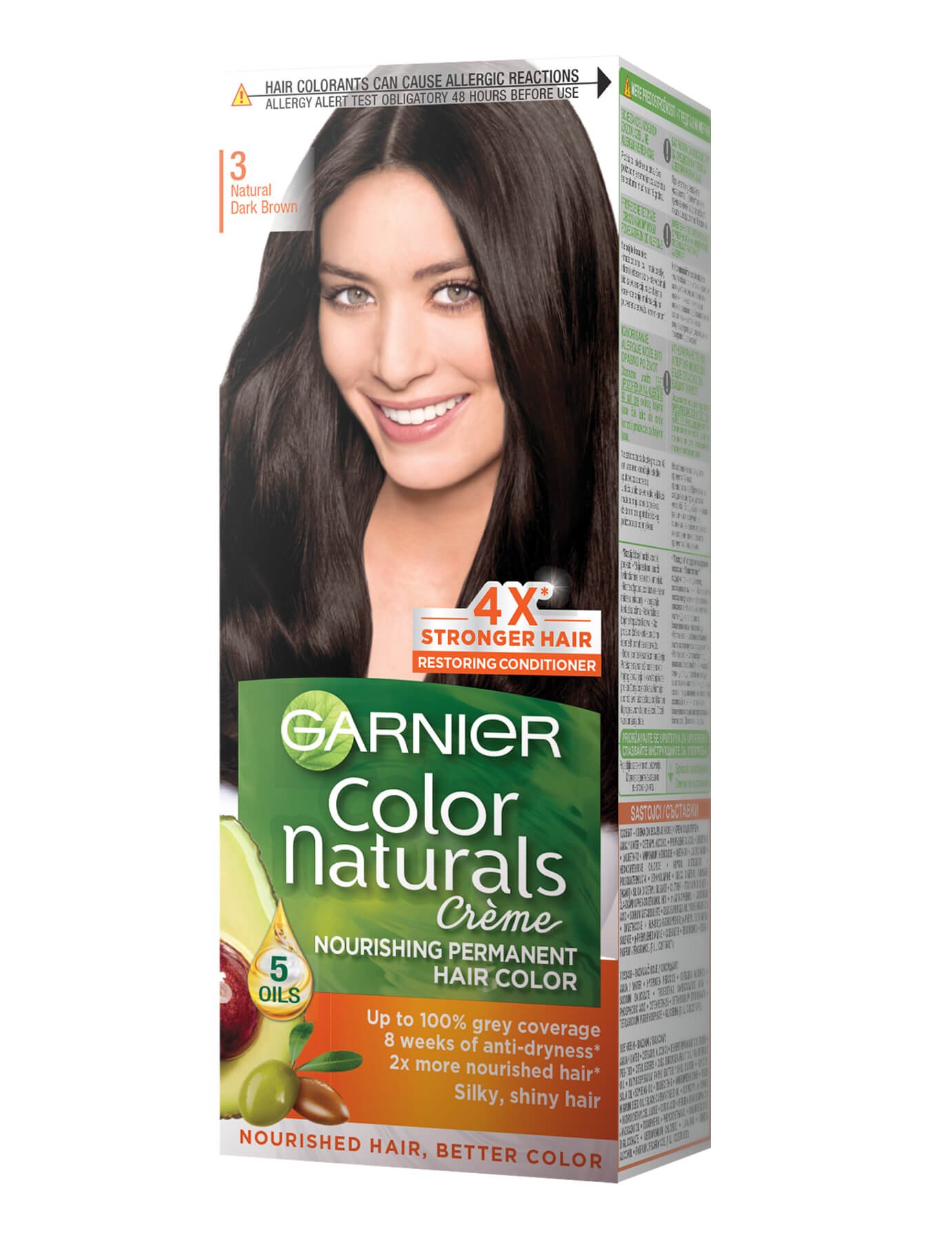 Garnier Color Naturals 3 Temno rjava