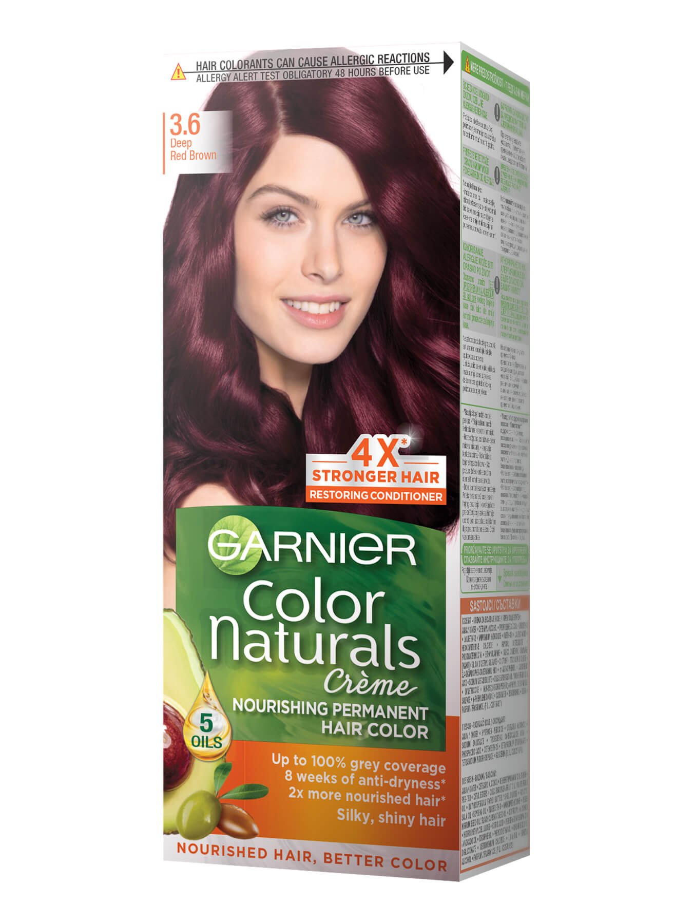 Garnier Color Naturals 3.6 Rdečkasto temen kostanj