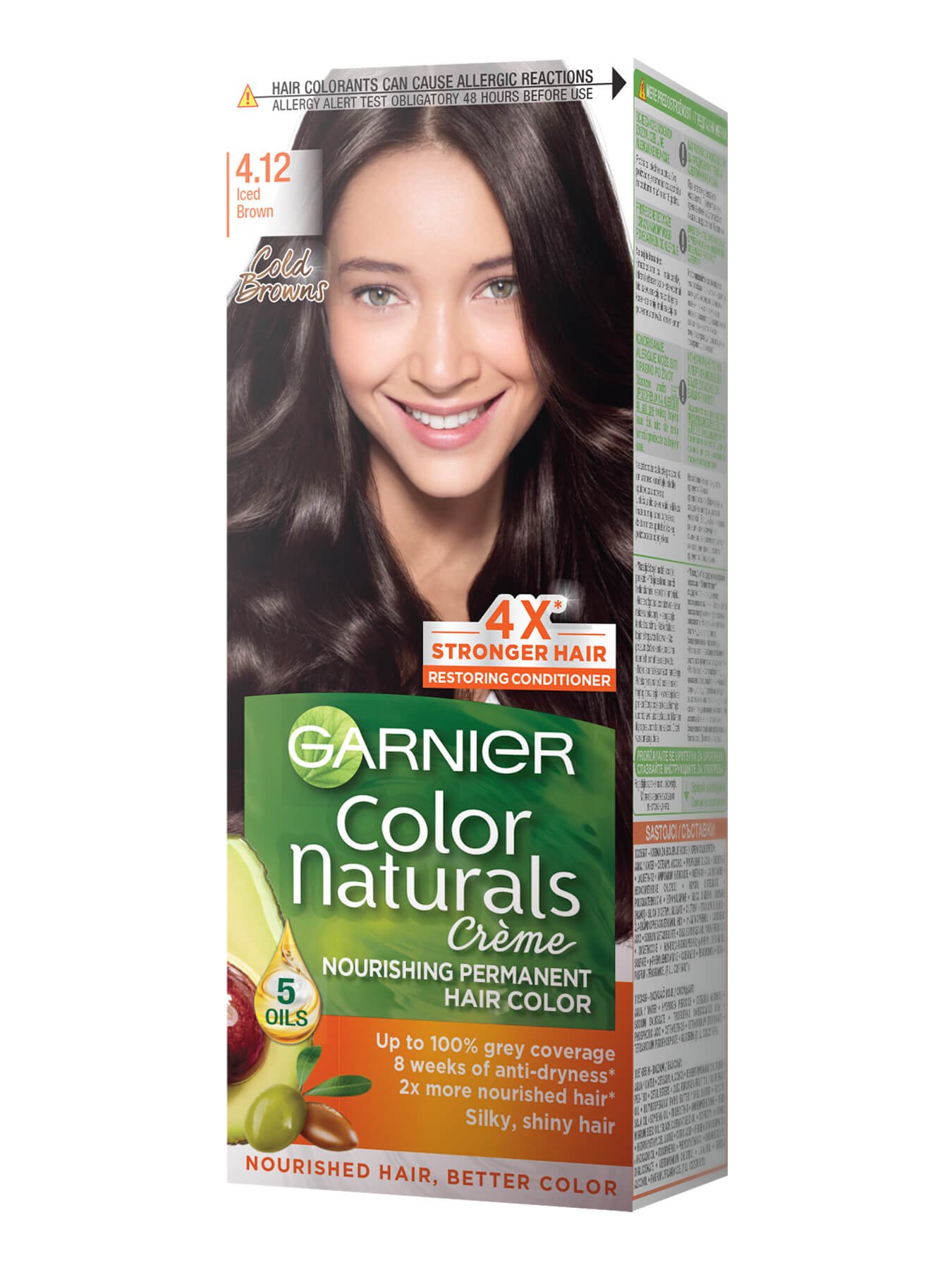 Garnier Color Naturals 4.12 Ledeno rjava