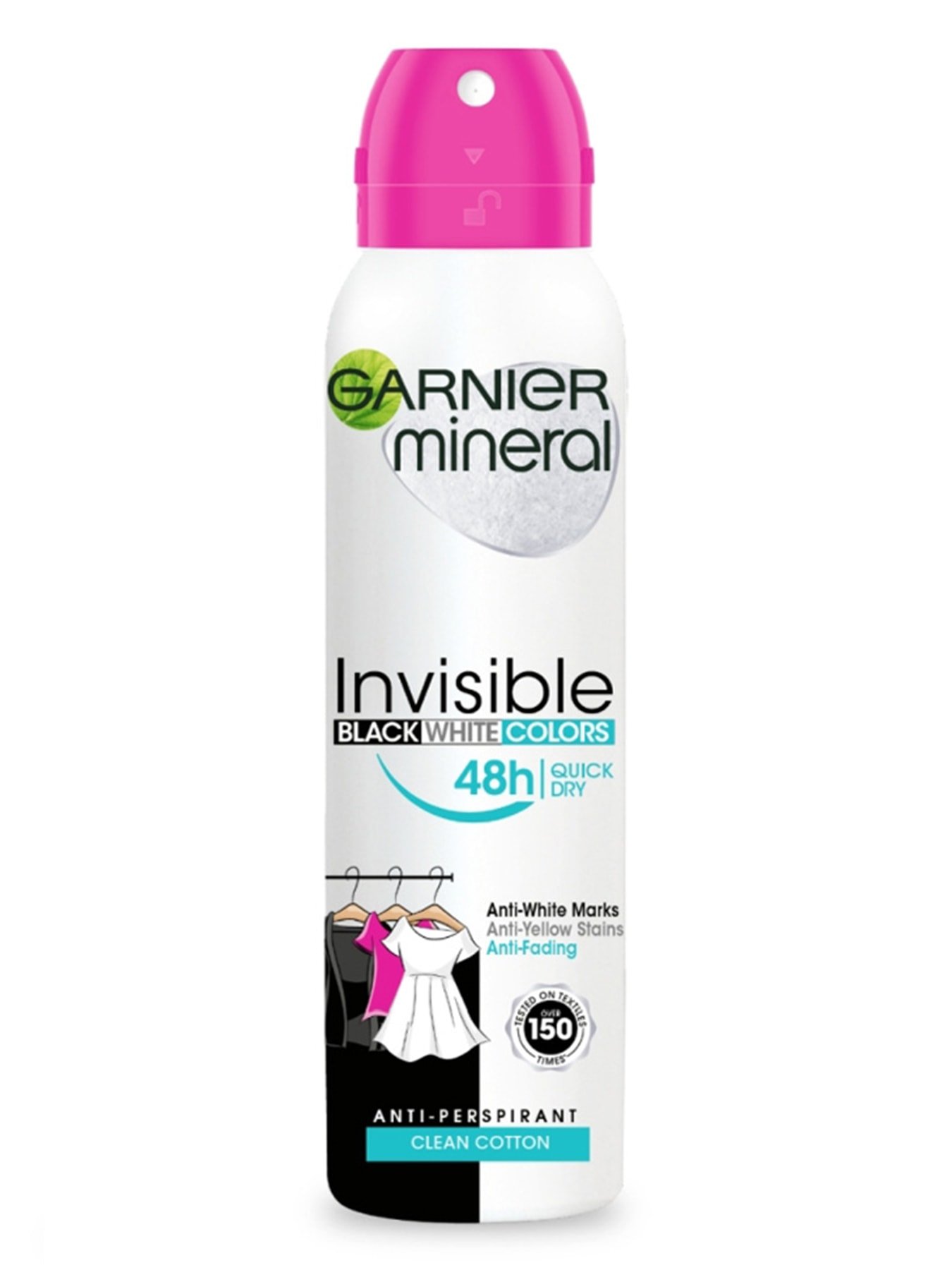 Garnier Mineral Invisible Black, White & Colors Cotton sprej 